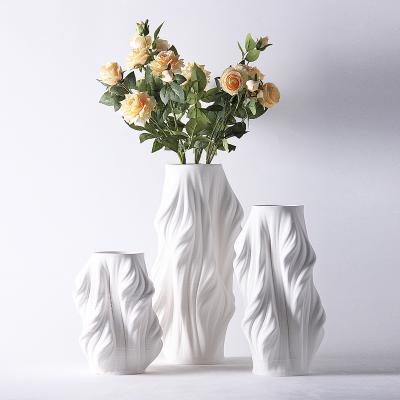 China Europe Luxury Minimalist Tall Vase Home Decor Vase Large For Home Decor Modern Nordic Ceramic Flower Vase Home Decor Accessories for sale