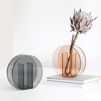 China Modern Nordic home luxury of Europe style living room decoration flower vases wholesale Nordic glass vases vase for sale