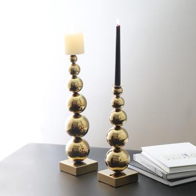 China New Design Modern Interior Craft Brass Candle Holder For Interior Home Decor for sale