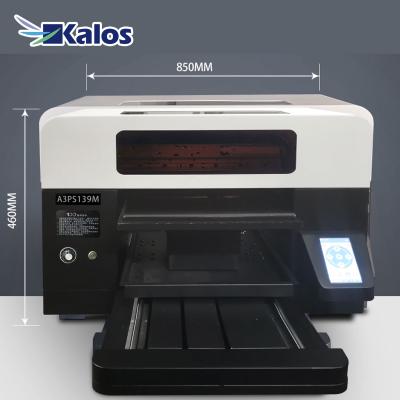 China DTG-A3 pearl dtg printer T-shirt printing machine Kalos A3 PLUS professional flat t-shirt printer t-shirt-printer for sale