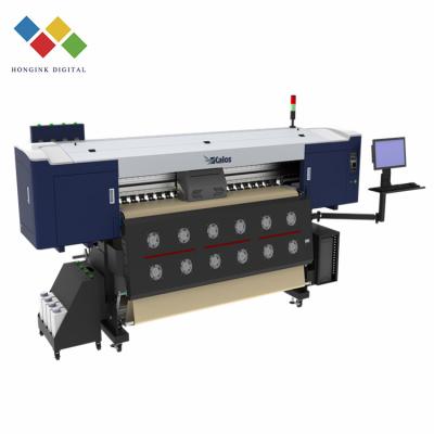 China Garment shops 1.6m/1.8m 2.2m 6ft textile dye sublimation printing machine large format eco solvent printer for sale