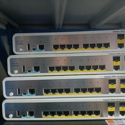 Cina 48 porte utilizzate WS-C3560CG-8PC-S 8 porte PoE 2 porte Uplink Switch base IP in vendita