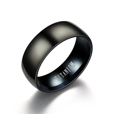 China 2021 Wholesale Fashion Hot Sale Custom Color Men's Jewelry TRENDY Titanium Steel Ring for sale