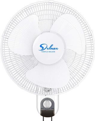 China Simple Luxury Hotel Digital Household Wall Mount Fans 16 Inch Adjustable Tilt, 90 Degree, 3 Speed ​​Settings, 1 Pack, White for sale