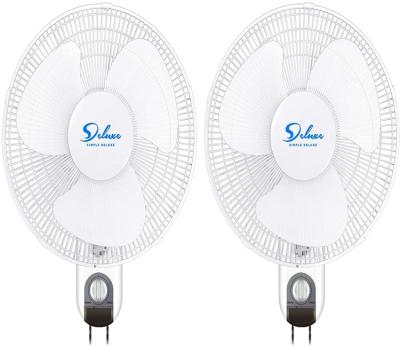 China Outdoor Single Deluxe Adjustable Tilt, Quiet Operation Household Wall Mount Fans Oscillating, 2 Pack, White for sale