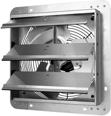 China HealSmart Industrial Equipment 12 Inch Aluminum Louver Exhaust Fan, High Speed ​​1620RPM, 940 CFM, 1-Pack, Silver Brand: HealSmart for sale