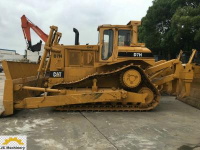 China Gele Oude Kattenbulldozer/Kattend7h Bulldozer met 3 Steelschulpzaag en Goed Landingsgestel Te koop