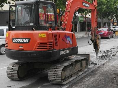 China Het originele Minigraafwerktuig van Doosan, Goedkeuring van Ce van dh55-7 Tweede Hand de Minigravers Te koop