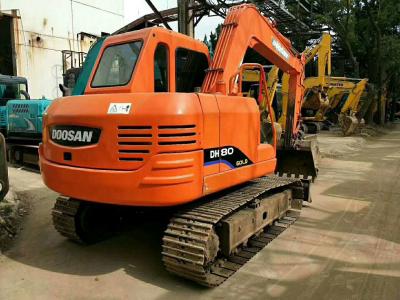 China 2014 Jaar 8 Ton Gebruikte Doosan-de Grootte3247h Werkuren van de Graafwerktuigdh80go 400mm Schoen Te koop