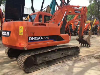 China 0.58m ³ Emmer 15 Ton Gebruikt Doosan-Graafwerktuig dh150lc-7 5.883L-Verplaatsing Te koop