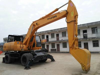 China Korean Used Wheel Excavator , Hyundai R200W Used 20 Ton Excavators Long Life Span for sale