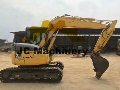 China 2014 Year Japan Zero Tail Swing Excavator Komatsu PC78US With Blade for sale