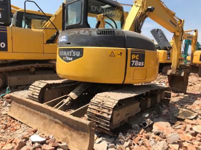 China 8 Ton Used Komatsu Excavator PC78US Original Japan Excavator 0.5m³ Bucket Size for sale