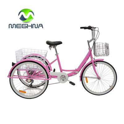 China Cheap fold China cargo bike triciclo para adultos adult 3 wheel tricycle rickshaw pedal tricycle for adults for sale