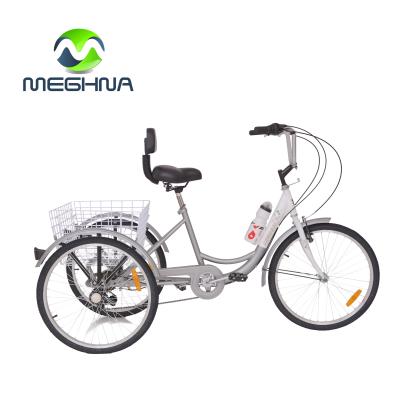 China Cargo 24 Inch Steel Frame 3 Wheel Cargo Rickshaw Pedal Bike Tricycle Triciclo Adultos de Para adultos de para de triciclo for sale