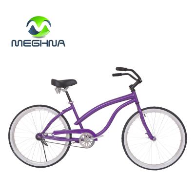 China Cheap 26 Inch Steel Frame Beach Cruiser Bike Steel Single Expedited Bicycle for sale