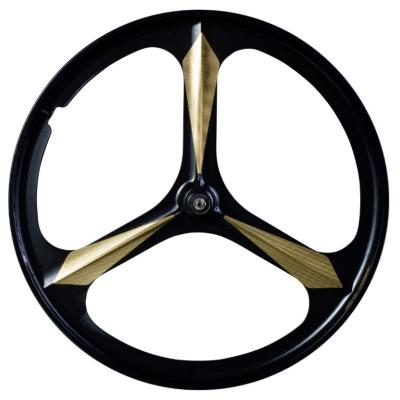 China ALLOY 3 Spoke Bicycle Magnesium Alloy Wheel 3 Spoke Bicycle Wheel for sale