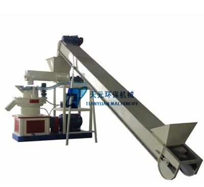 China Make Biomass Pellets As Fuel Burning Less Expensive Biomass Ring Die Straw/Rice Husk/Sawdust Pellet Machine Pellet Production Line For Sale for sale