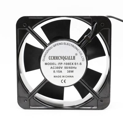 China Factory Low Noise 50mm Industrial Axial Fan Oil Containing AC 380V Fan 15050 15cm 150mm for sale