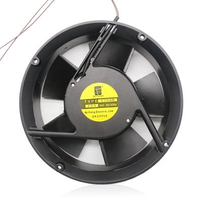 China Factory AC 220V 17050 Circular Round Double Ball Bearing Iron Blade Long Life Ventilation Fan High Temperature Axial Fan for sale