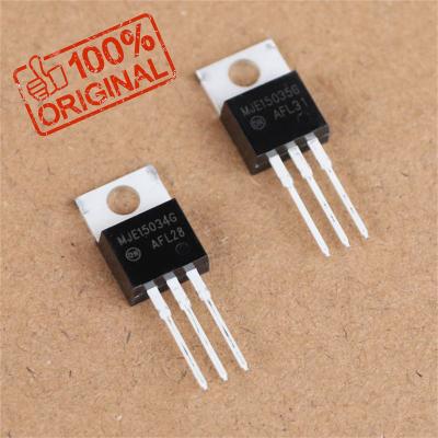 China MJE15034G MJE15035G power amplifier applications on original To-220 NPN PNP 50W 350V 4A MJE15034 MJE15035 silicon complementary power transistors for sale