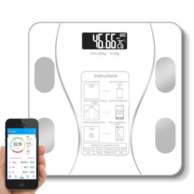 China Eco-friendly Wireless Digital Bathroom Weight Scale Body Composition Analyzer With Smartphone App Body Fat Scale Smart for sale