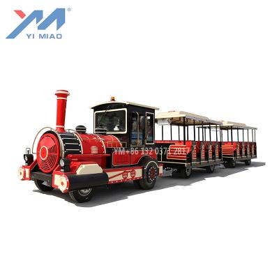 China Factory Directly Electric Size 40 Trackless Big People Train Tourist Amusement Center Theme Park+museum+game for sale