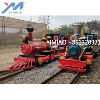 China Theme Park Amusement Park Mini Electric Track Train For Kids for sale