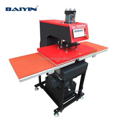 China Hydraulic Type T Shirt Easy Operation Double Stations Printing Sublimation Machine , Large Size Sublimation Oil Pressure Heat Transfer Machine for sale