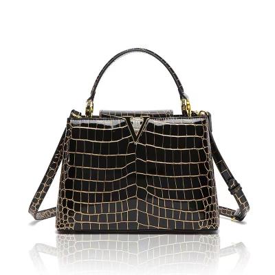 China New Fashion Hot Sale Brand Design Women Shoulder Bags PU Crocodile Skin Python Leather Bag Waterproof Elegant Luxury Handbag Lady Bags for sale