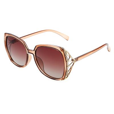 China Fashion Sunglasses 3355 Private Label Woman PC Brown Sunglasses Polarized UV for sale