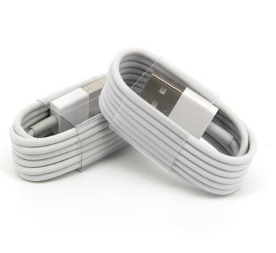 China Mobile Phone Universal 1M USB White Cables For Phone 6 7 Cheap Price 8P USB Data Cables for sale