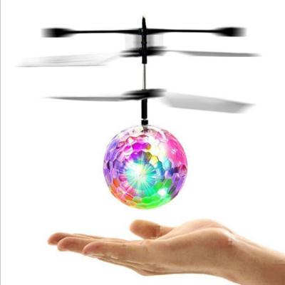 China Colorful Luminous Crystal Ball Children's Suspension Children's Aircraft Induction Aircraft for sale