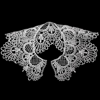 China 3D Chest Flowers Embroidery Lace Up Diy Fashion Accessories Applique Patches Design Custom Hollow Out 3D Polyester Spot Color Apparel for sale