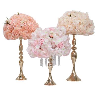 China Artificial flower ball +flower row cherry blossoms wedding flower table centerpieces flower ball decor party flower row for sale