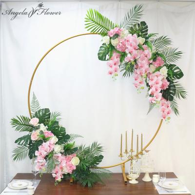 China Arch Homemade Creative Wedding Flower Bouquet 1 Set With Decor Flower Row DIY Table Flower Garland for sale