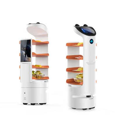 China Hotels Hotel Robot Restaurant Intelligent Food Delivery Robot Commercial Server For Robot Server Indoor Restaurant for sale