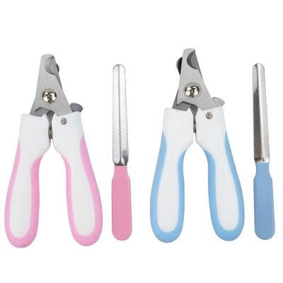 China Viable Stainless Steel Pet Nail Cutter Guard Dog And Cat Nail Clippers With Safety Pet Claw Care Grooming Supplies for sale