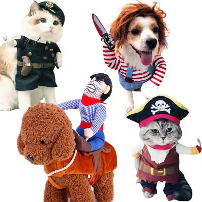 China Stocked Dog Clothes Halloween Costume Novelty Clothes For Dogs Outfit Funny Luxury Pets Clothes Party Apparel for sale