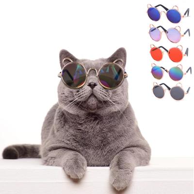 China 2022 New Fashion Pet Sunglasses Viable Windproof Cat Eye Sun Glasses Dog Eye Protection Clothing And Accessories for sale