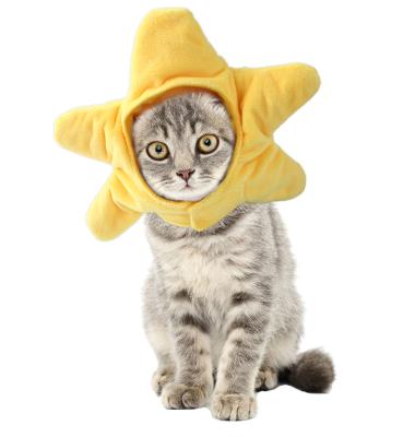 China Viable Cats Soft Hat Star Shape Pet Warm Keeping Headwear for Cats and Kitten Comfortable Pet Supplies for sale