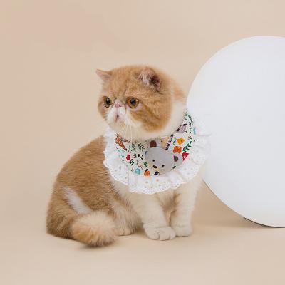 China 2022 New Pet Viable Kind Supply Saliva Smart Cat Dog Bib Dog Collar Cat Triangle Scarf Collar Saliva Towel for sale