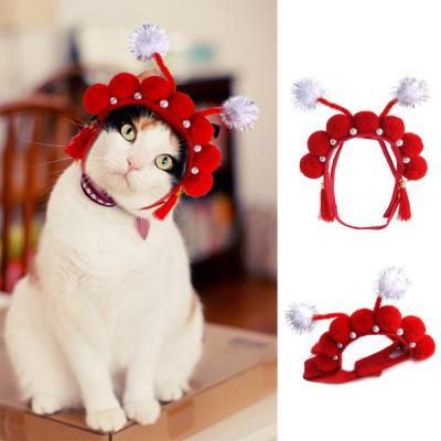 China Winter Pet Products Various Styles Cute Pet Hat Cat Dress Up Hat Cat Accessories Viable Luxury Dog Hat Headwear for sale