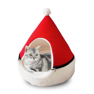 China Pet Toy Kitten Cat Hanging Tent Bed Cat Comfortable Christmas Festival Cute Hot Selling Breathable Small for sale