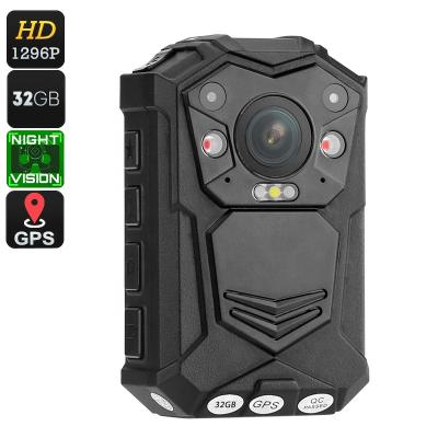 China Waterproof / Waterproof Eeyelog Body Camera Ambarella H22 Waterproof Camera With GPS A21 for sale