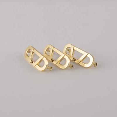 China Custom Made Pin Buckle Matte Gold Color Alloy Metal Buckle For Women Dresses for sale