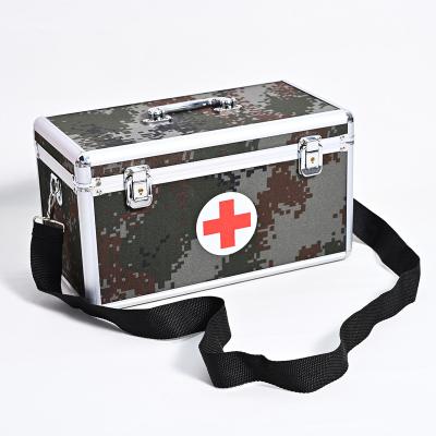 China High Quality Portable Medicine Storage Box Pill Bag Emergency Supplies Household Aluminum First Aid Box With Lock Customized Size for sale