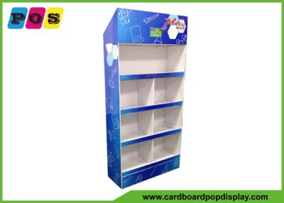 China POS Store Cardboard Display Stands With 4 Trays Shelf And 10 Inch LCD Screen FL168 for sale