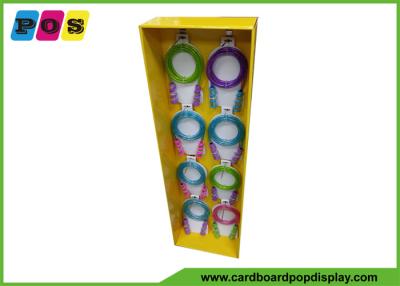 China Cardboard POP Side Wing Display , Metal Pegs Product Display Stands For Skipping Rope SK026 for sale