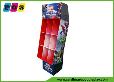 China Retail Stores Cardboard Display Stands With 9 Pockets And Base Stand For Toys Promotion POC032 for sale